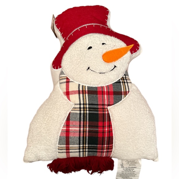NWT Warm Wishes Snowman Holiday Winter
Decorative Throw Pillow. - Picture 4 of 6